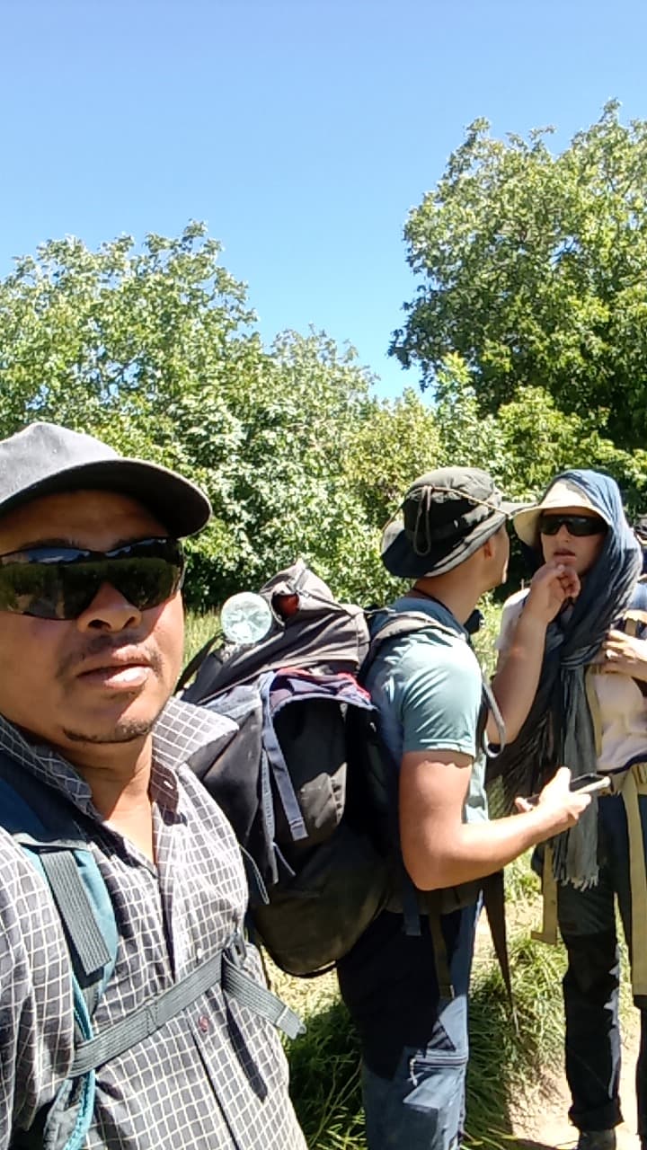 Hiking in Selt Mine, valley Ounila,Lac Tamda